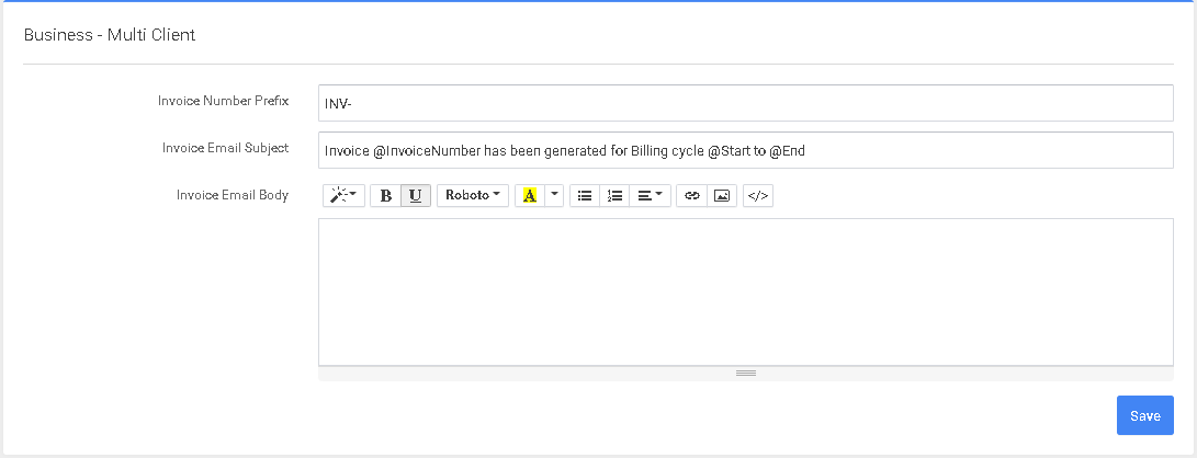 P4 Warehouse Multi Client Email Configuration