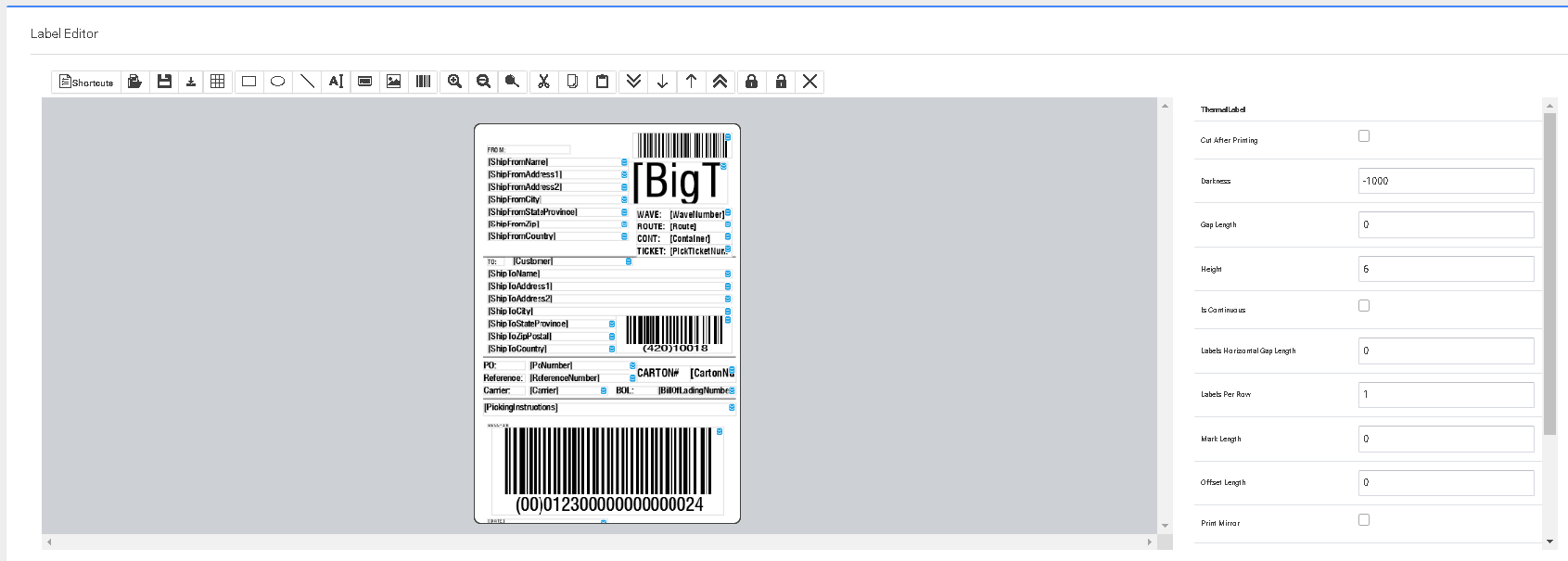Editor de Etiquetas P4 Warehouse (Solo para Socios)