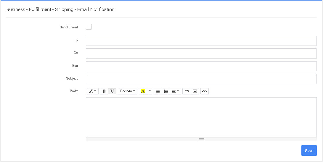 P4 Warehouse Email Notification Configuration