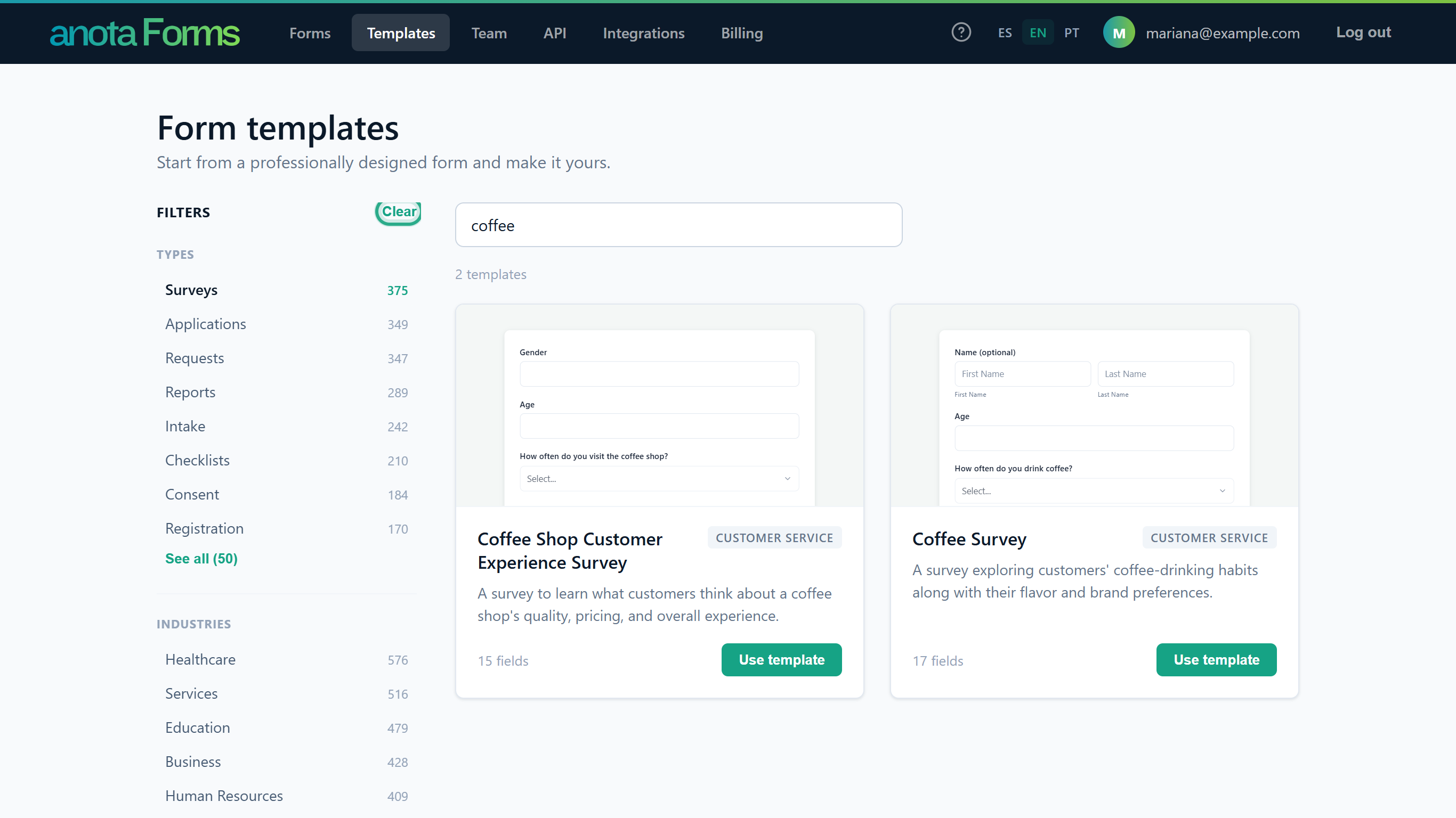 The Clear link at the top of the Filters sidebar outlined