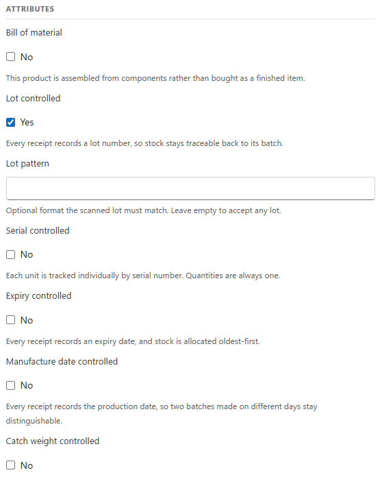 LogisticaHQ Serial Number Setup