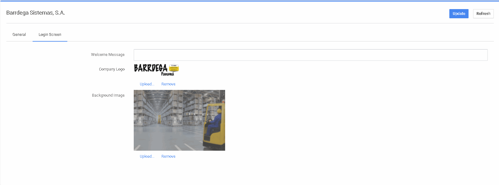 Editar Logotipo del Inquilino